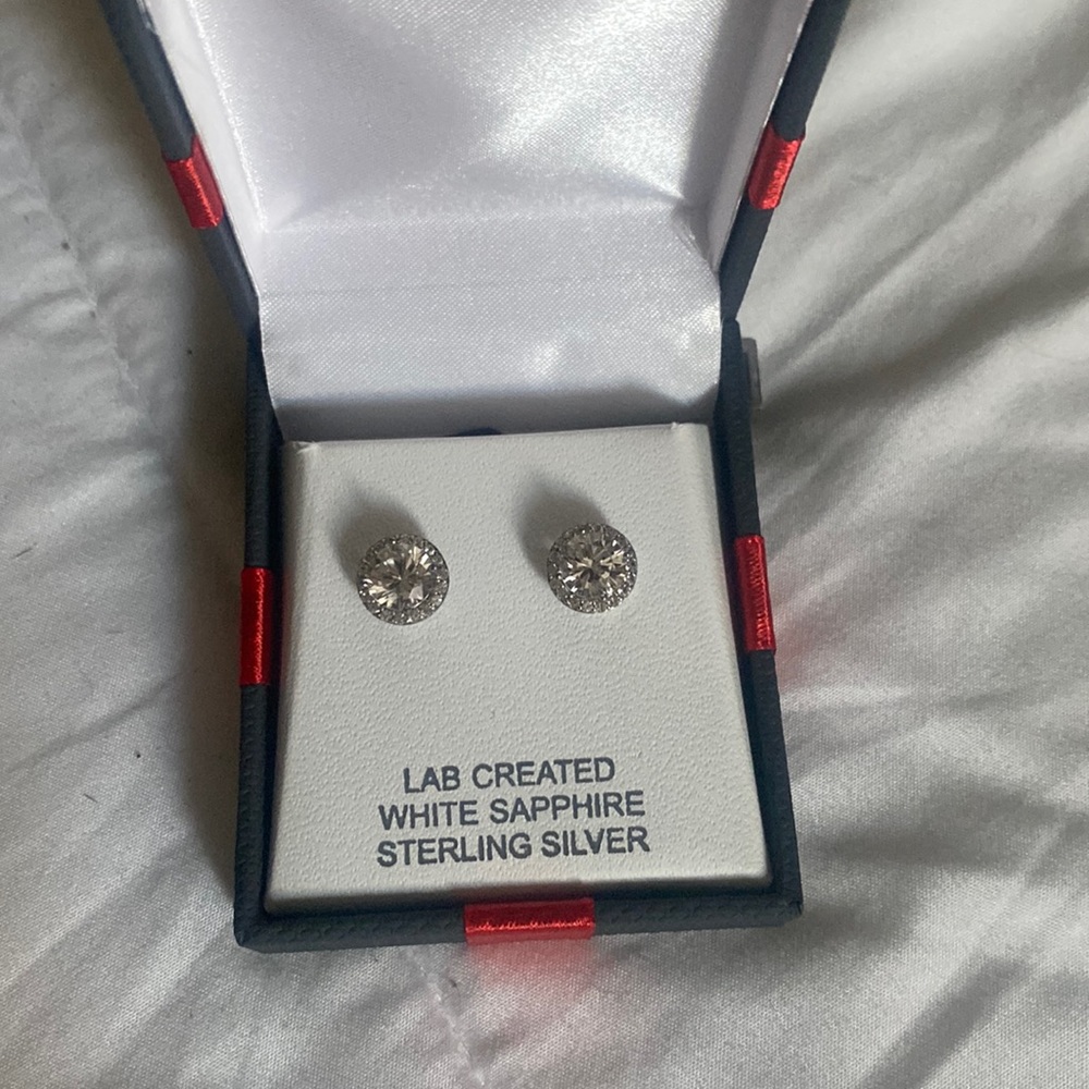 White Sapphire Sterling silver